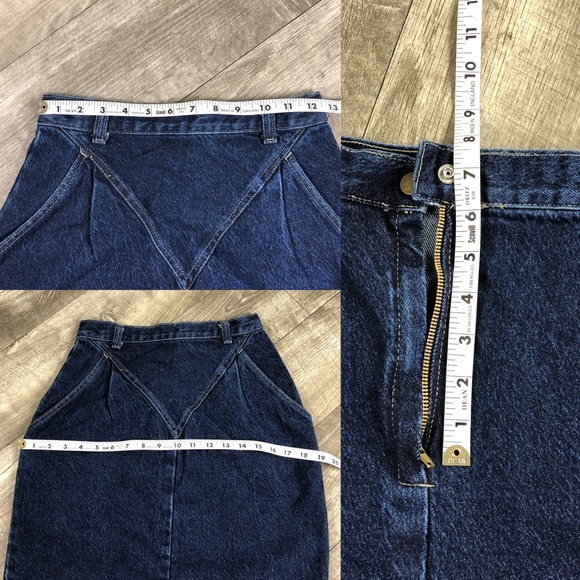 ⚡️Vintage⚡️American Profile Dungarees Denim Skirt. - Picture 6 of 8